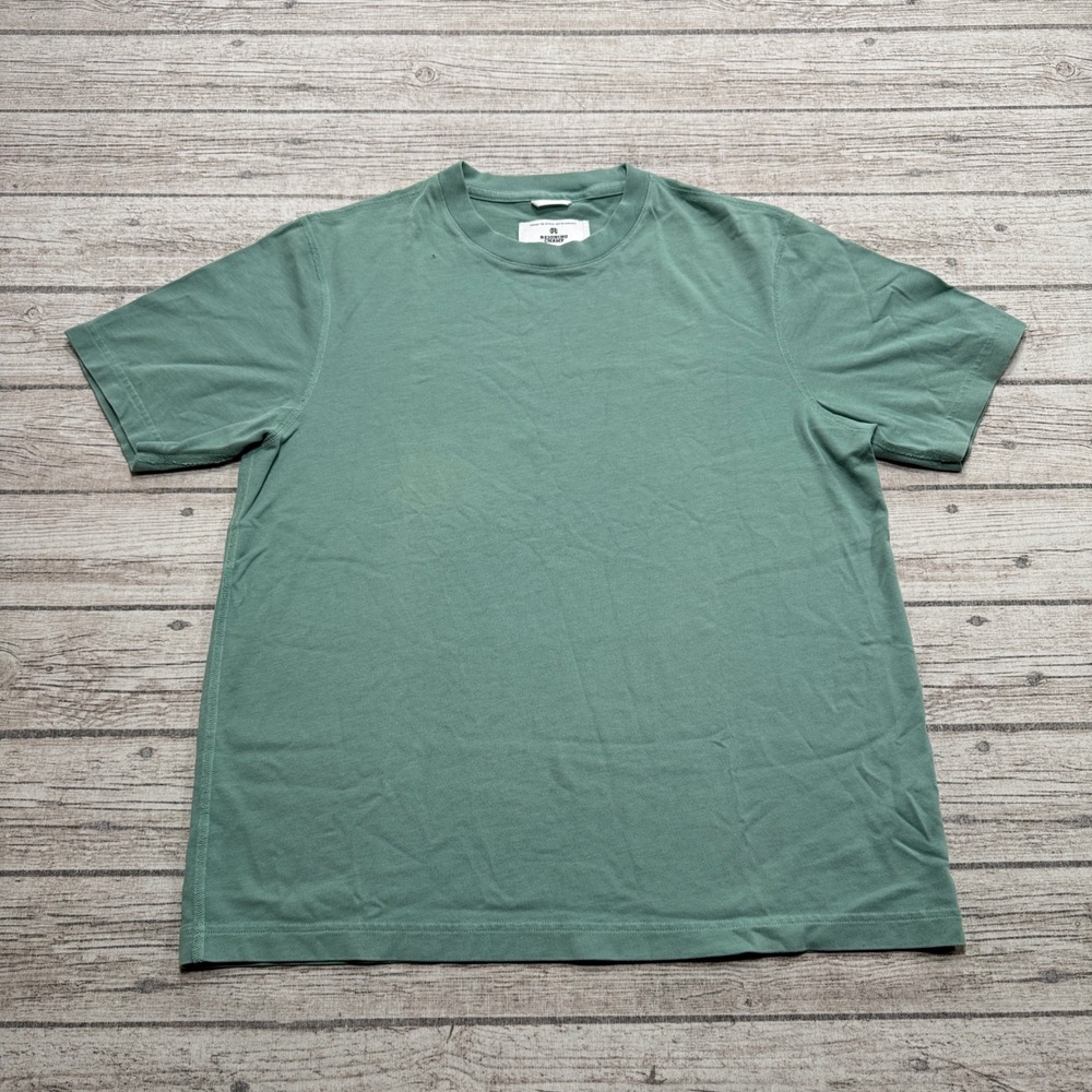 Reigning Champ T-Shirt Men's Medium Green Cotton Short Sleeve Preppy Athleisure